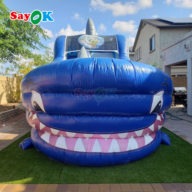 shark inflatable slide